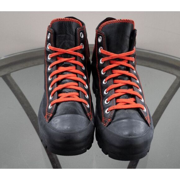 Converse Chuck Taylor Lugged Sneakers Black Skate Women's Leather Custom 570634C - Picture 8 of 8